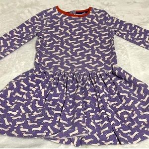 Mini Boden Dachshund Dog Print Dress